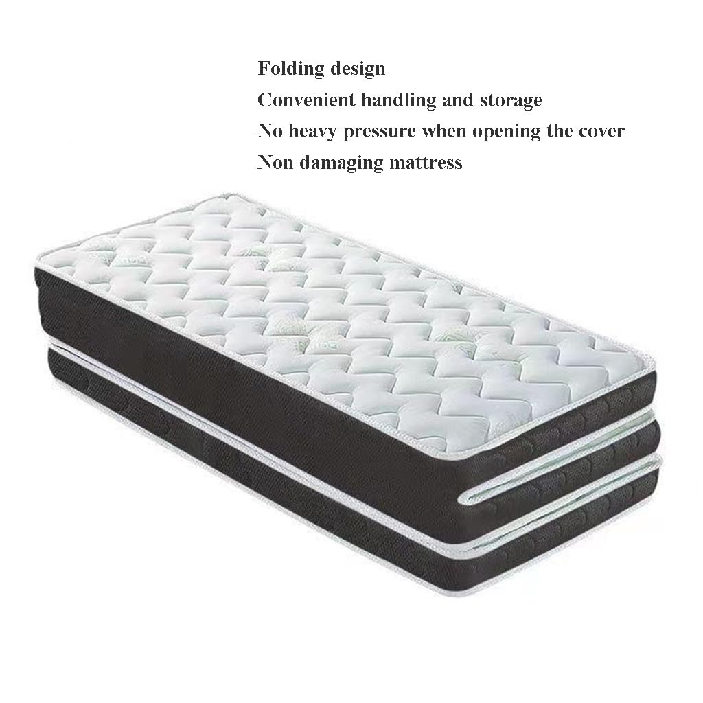 Materasso Pieghevole In Memory Foam Gel 190x60x7cm - 3 Pezzi, Per Ospiti E Campeggio