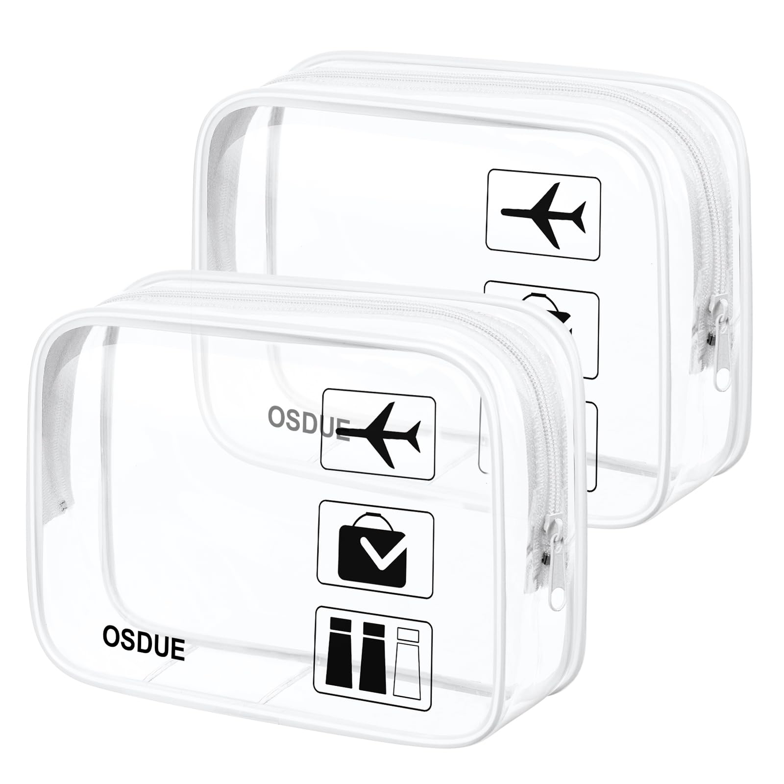 DIVINA VITAE Mini Bolsa De Maquillaje Transparente Con Cremallera, Bolsa De Maquillaje Impermeable, Bolsillo Para Llaves, Bolsa Para Lápiz Labial, Tarjetero, Organizador De Cables De Datos, Bolsa Con