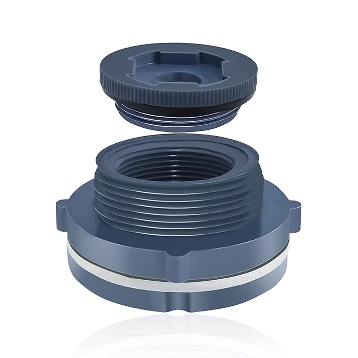 Buy 2 Inch Bulkhead Fitting Water Tank Connector Double Threaded PVC
