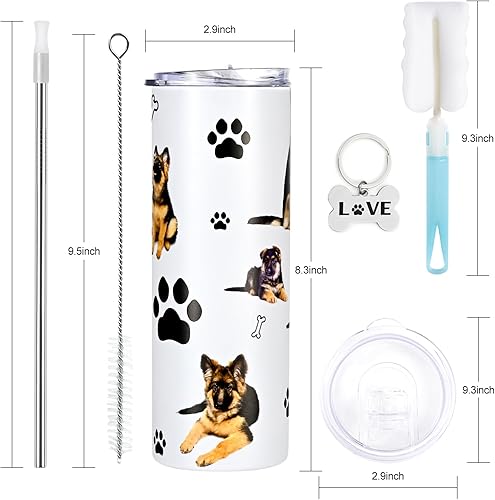 Miniatura 7 de GINGPROUS Regalos de pastor alemán, regalos para madres de perros, regalos para amantes de los perros, dueños de perros, adiestrador de perros,