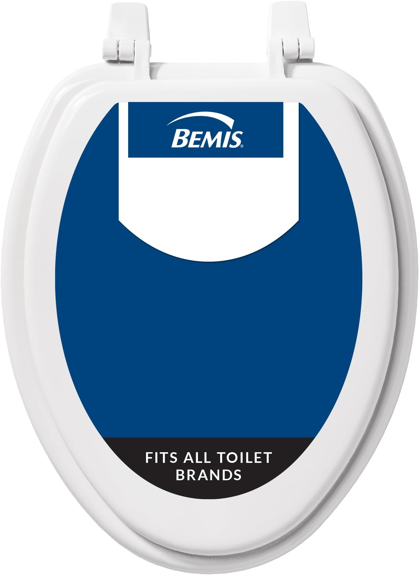 BEMIS 1400TTA 000 Economy Toilet Seat, ELONGATED, Durable Enameled Wood, White