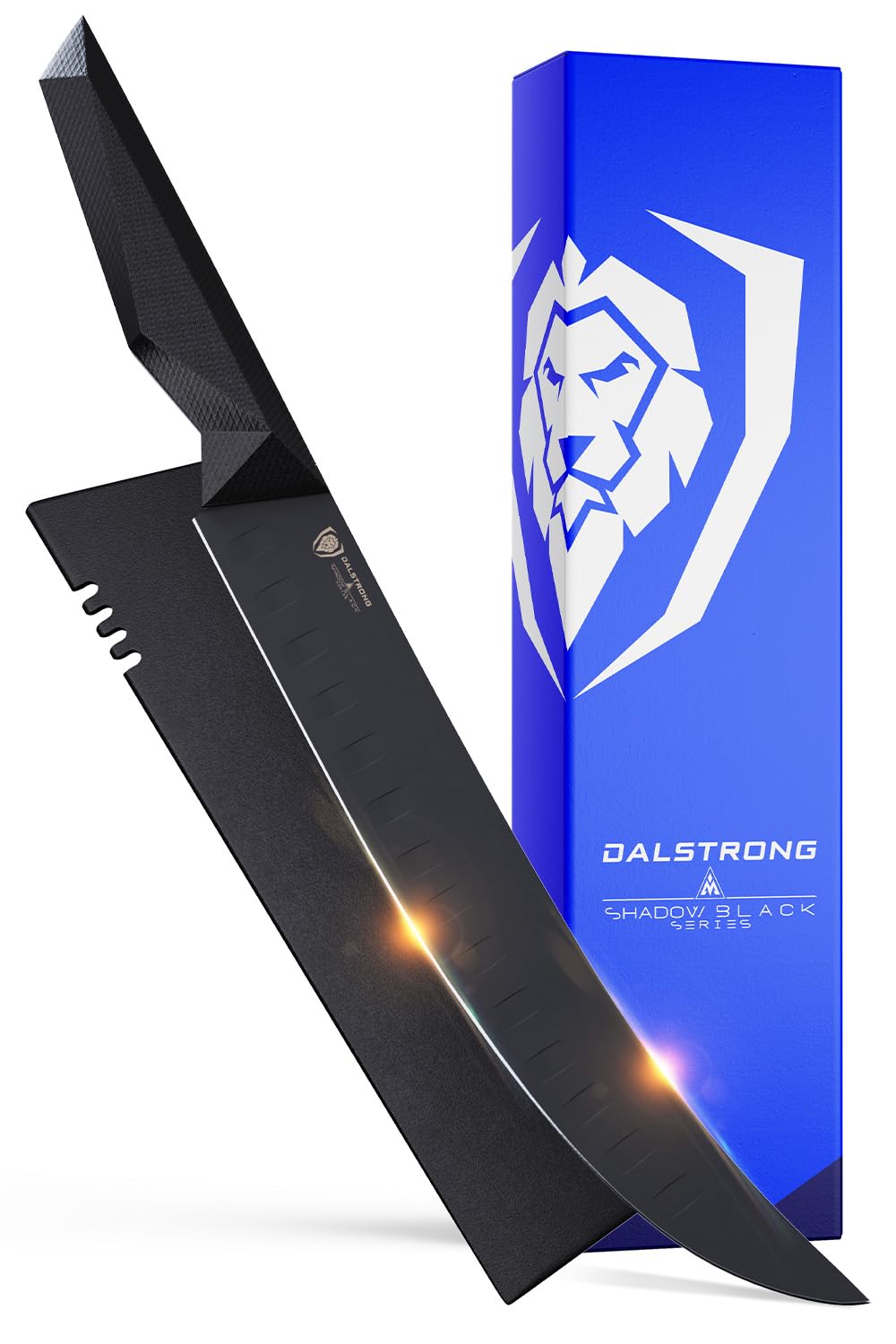 Photo 1 of Dalstrong Butcher Knife - 10 inch - Shadow Black Series - Black Titanium Nitride Coated - High Carbon 7CR17MOV-X Vacuum Treated Steel - Breaking Kitchen Knife - Sheath - Slicing Knife - NSF Certified