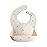 mushie Silicone Baby Bib | Adjustable Fit Waterproof Bibs (Pretzel)