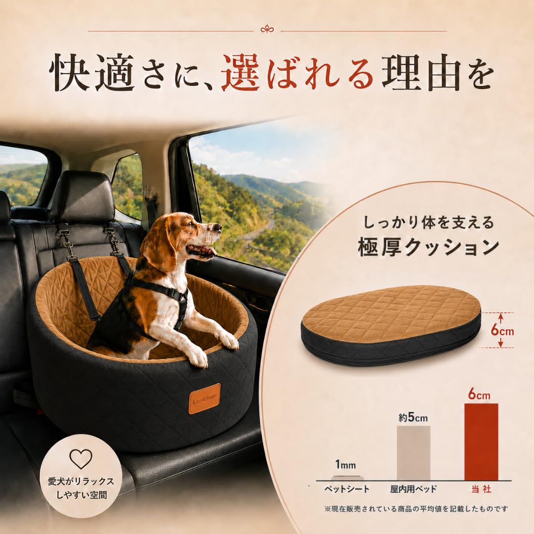 Amazon.co.jp: 【Lealchum 公式】犬 ドライブボックス ドライブベッド Amazon.co.jp: 【Lealchum 公式】犬 ドライブボックス ドライブベッド