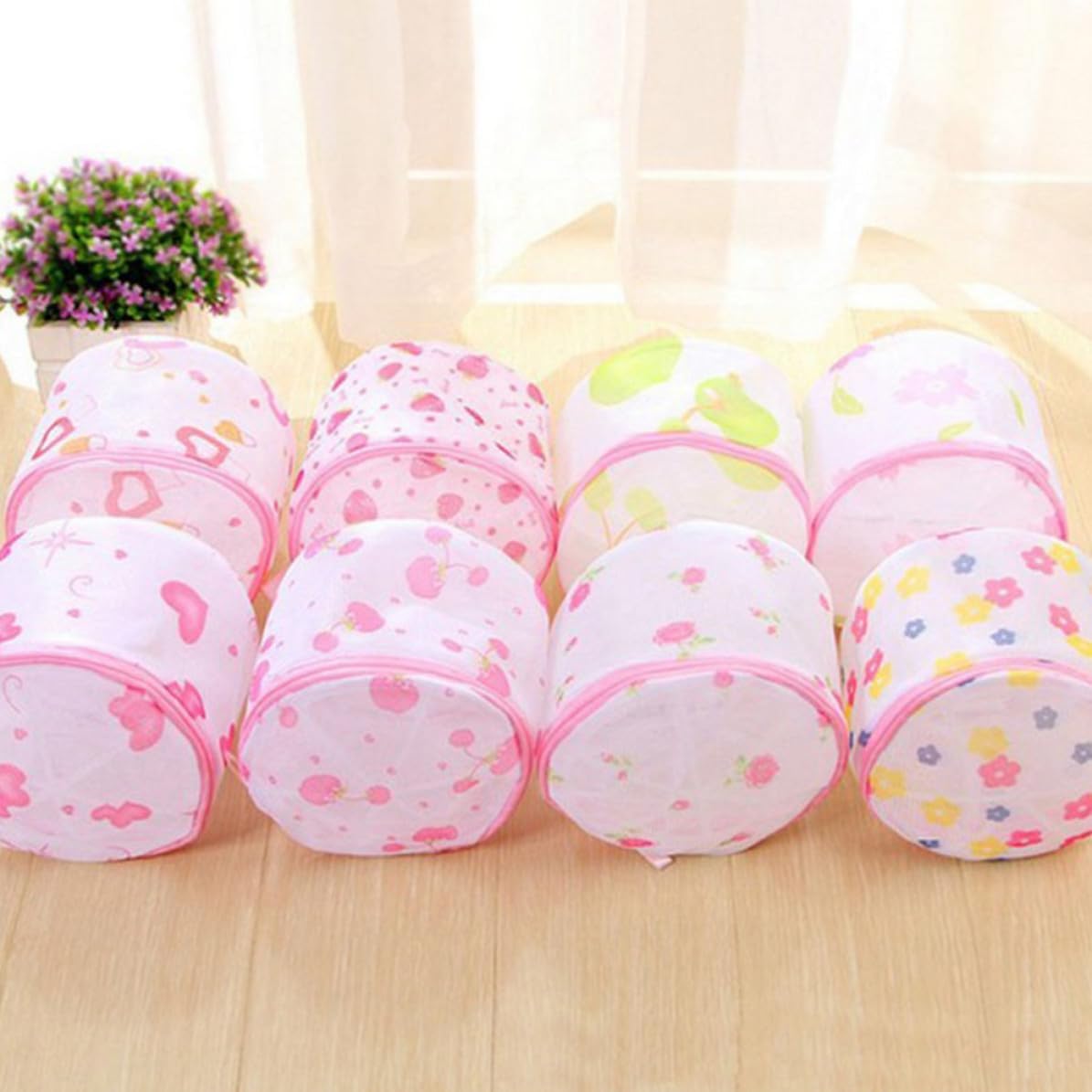 4pcs Mesh Laundry Bags for Bras, Rust-resistant Zipper