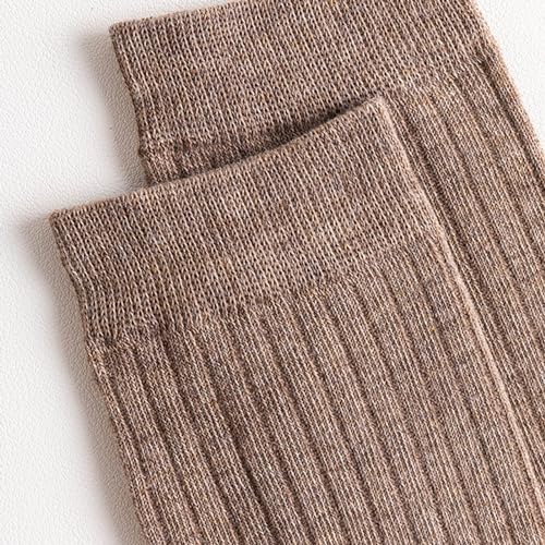 Classic Solid Color Socks Men 1 Pair Business Retro Mid-tube Design High Elasticity Breathable3