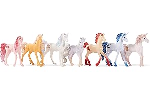 bayala 7-Piece Gemstone Collectible Unicorn Toy Set