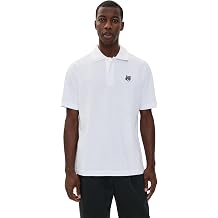 Maison Kitsune Mens Grey Fox Head Patch Comfort Polo