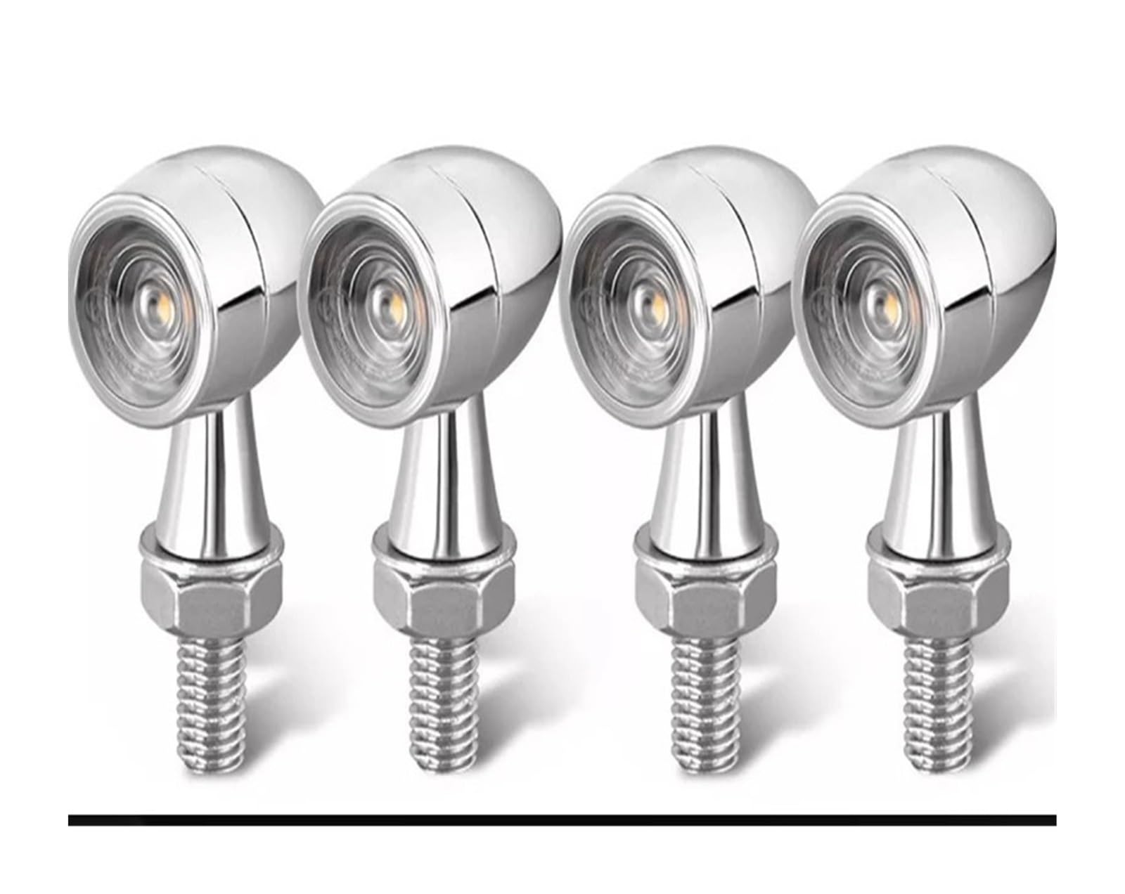Indicatore di direzione a LED per moto cromato Indicatoris Motos