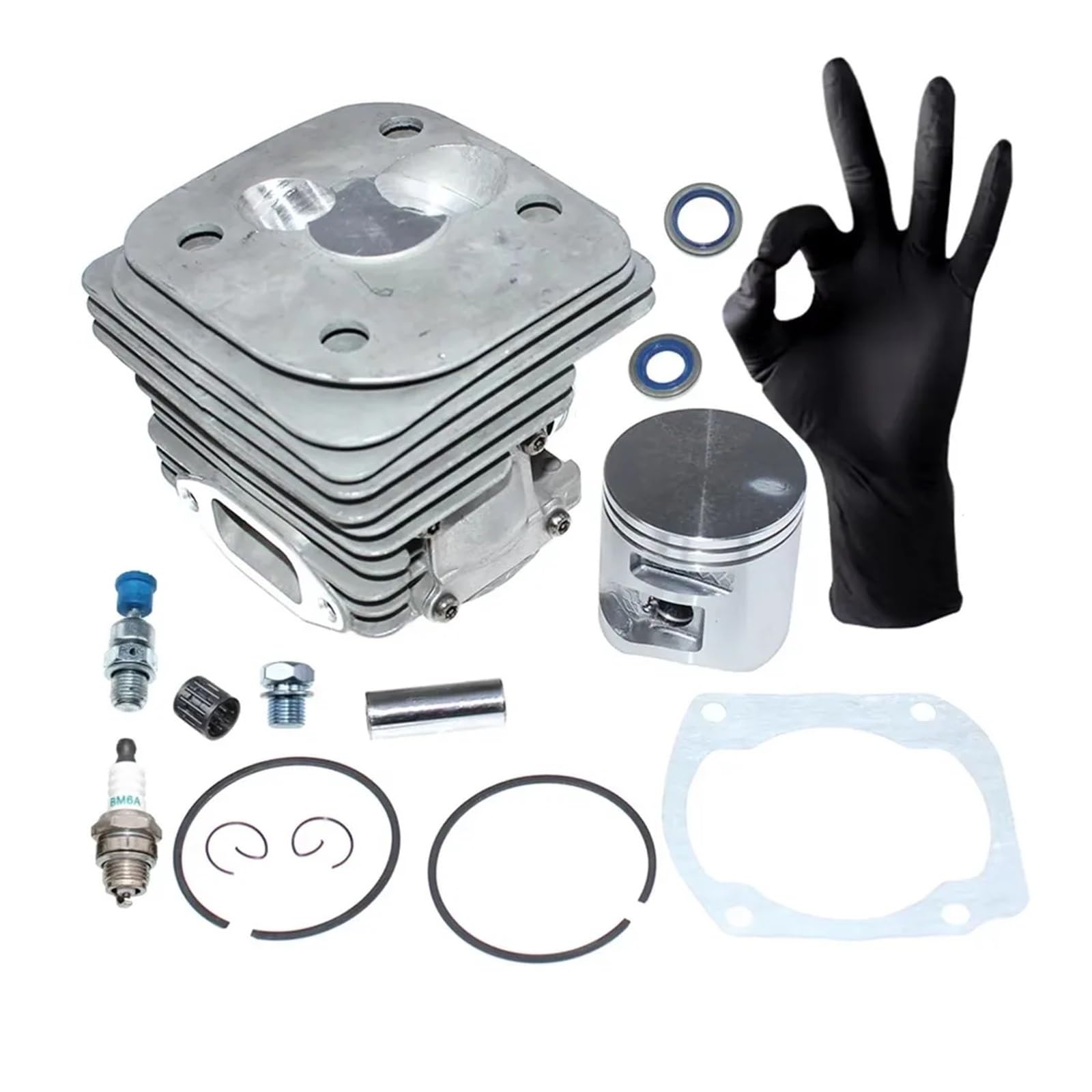 Dingmao Kits de pistón de cilindro de 50mm compatibles con motosierra Husqvarn 365 x-torq Jonsered 2166 575774102