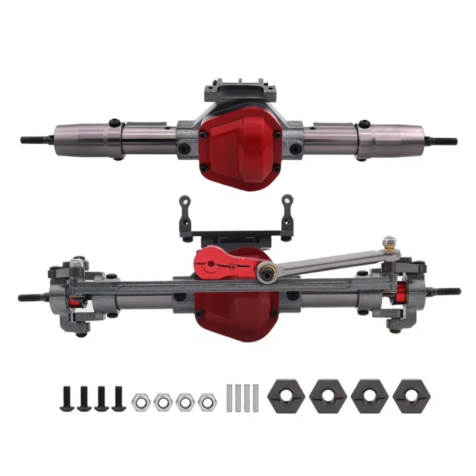 Compatibile Con Axial Per SCX10 1/10 RC Crawler Car Upgrade Modifica Parti In Metallo CNC Connettore Assale Anteriore Posteriore Braccio Servo Accessori