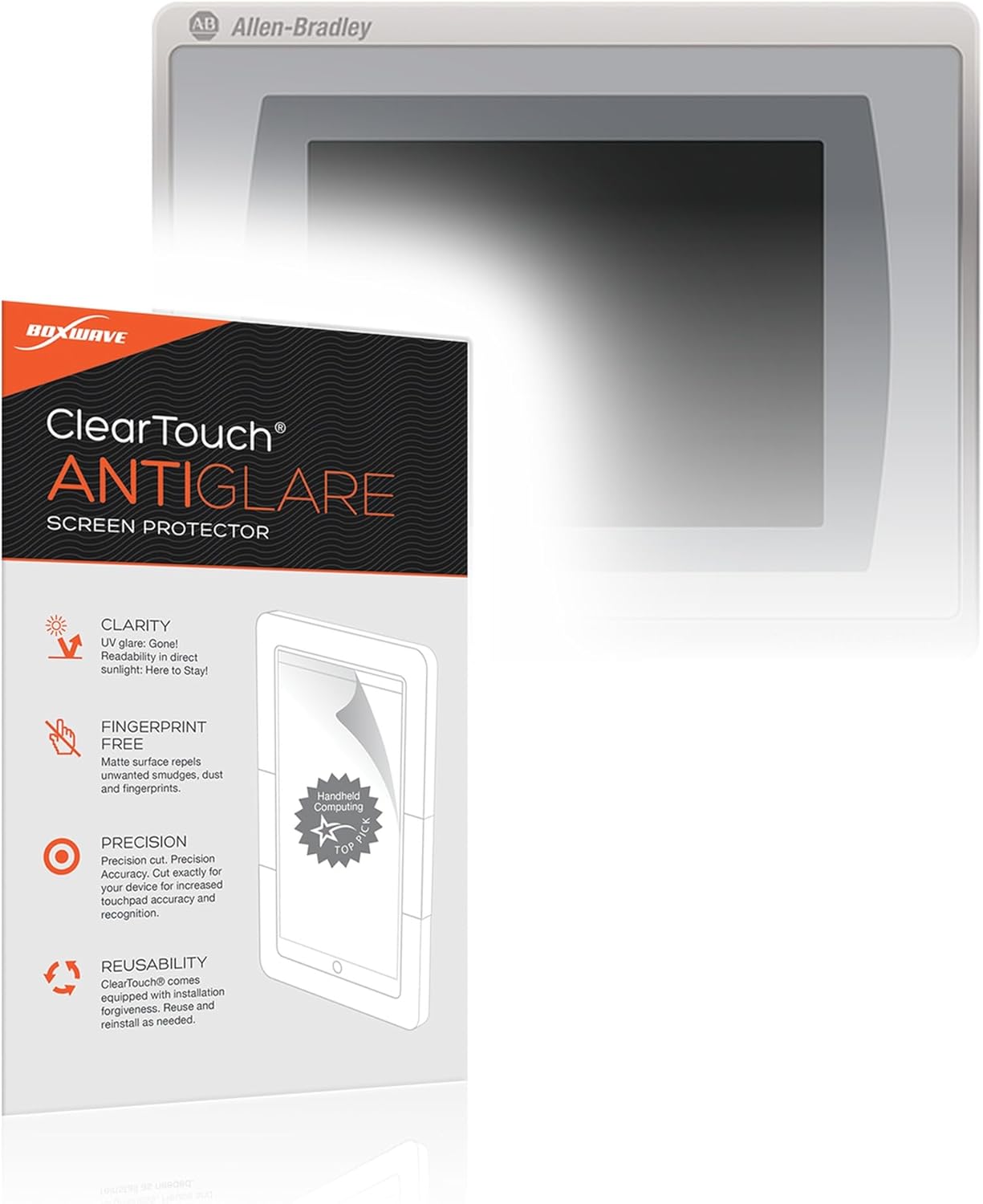BoxWave Screen Protector Compatible with Allen Bradley PanelView Plus 7 Performance 15" - ClearTouch Anti-Glare (2-Pack), Anti-Fingerprint Matte Film Skin