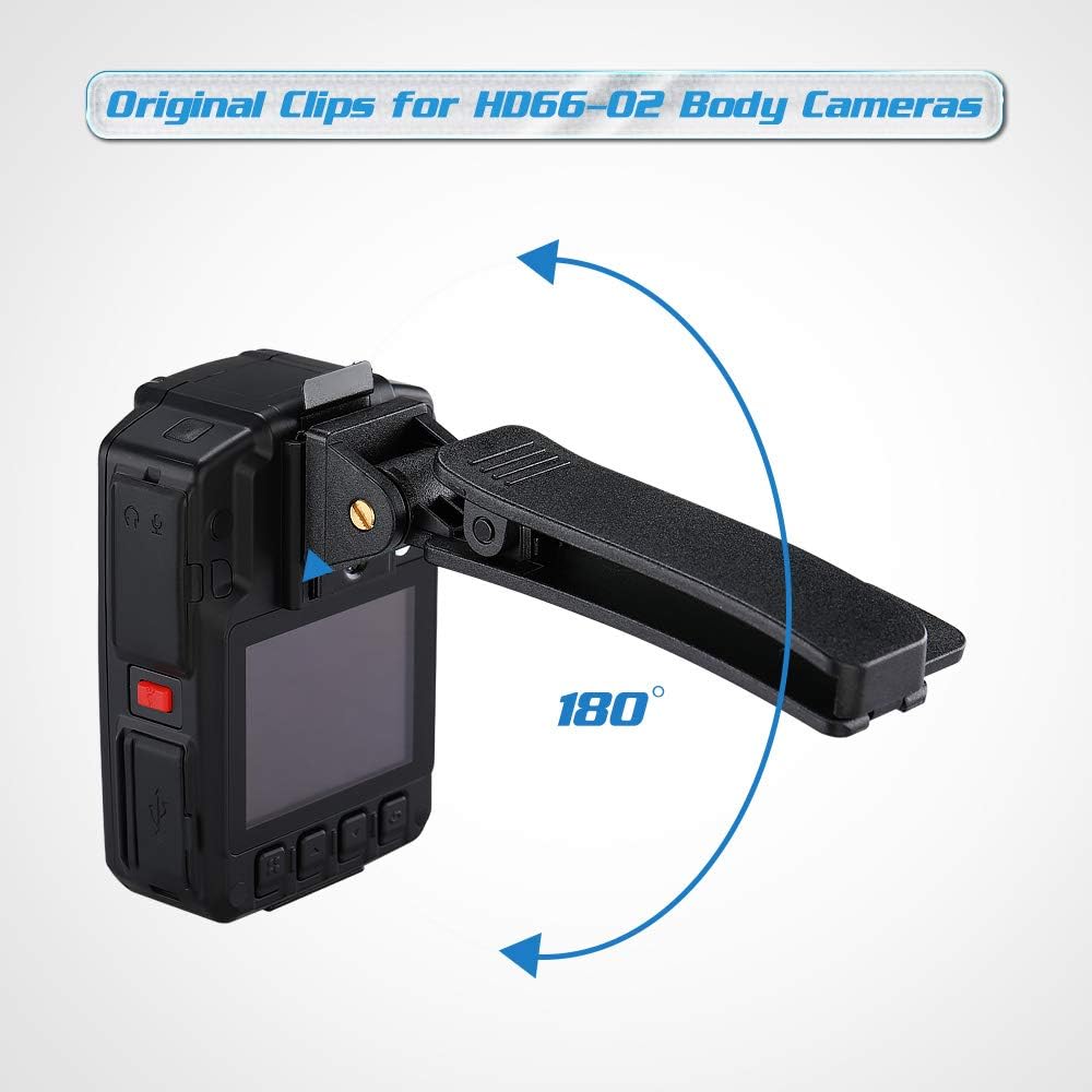 BOBLOV HD66-02/D7 Body Camera Shoulder Clip, Only for HD66-02/D7 Camera, Black, Plastic, Adjustable, Not Water Resistant
