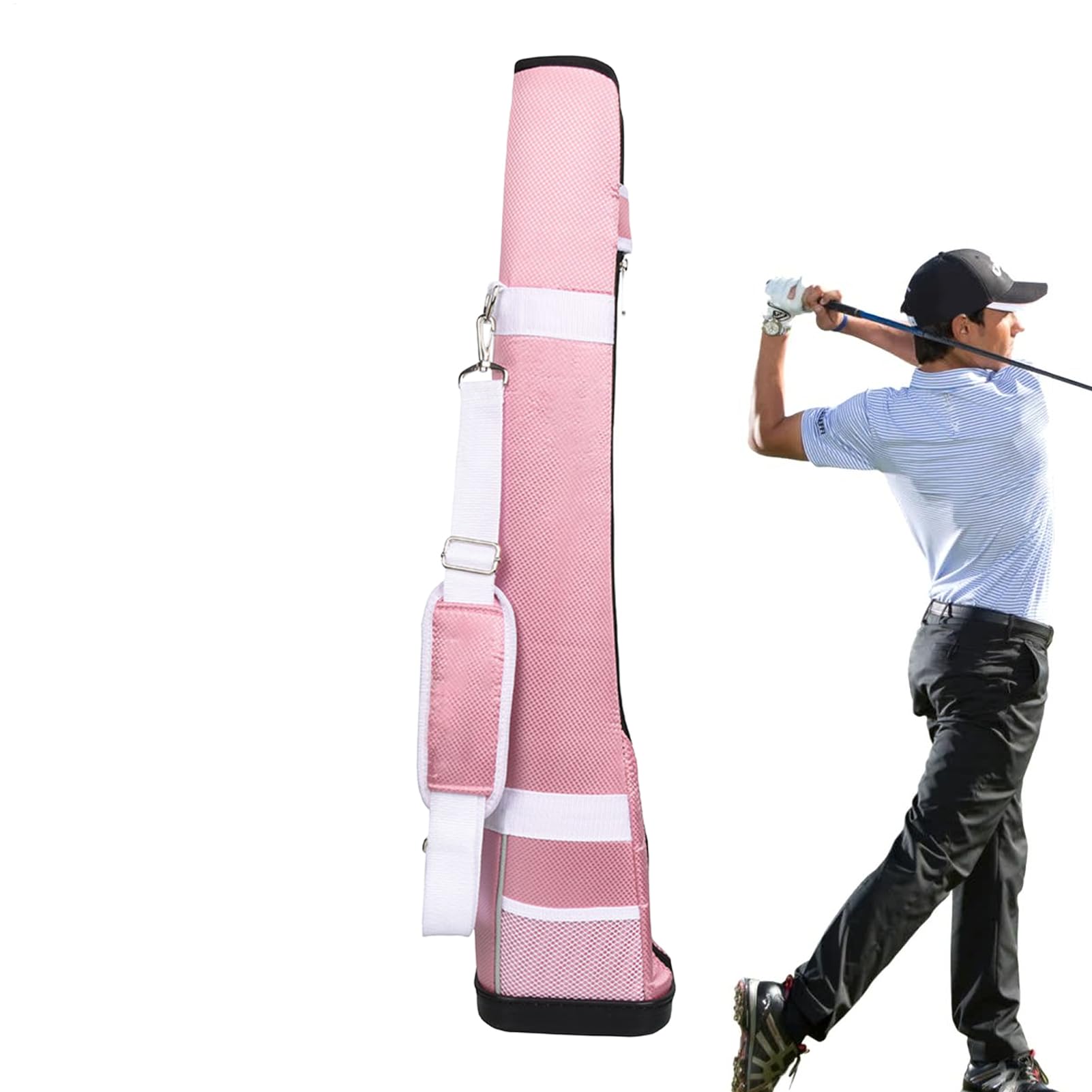 de Golf para niños? de Transporte Ultraligera, Estuche de Entrenamiento de | Viaje | Paquete de Soporte Ligero Multifuncional, portátil con Correa fácil, solución de Transporte