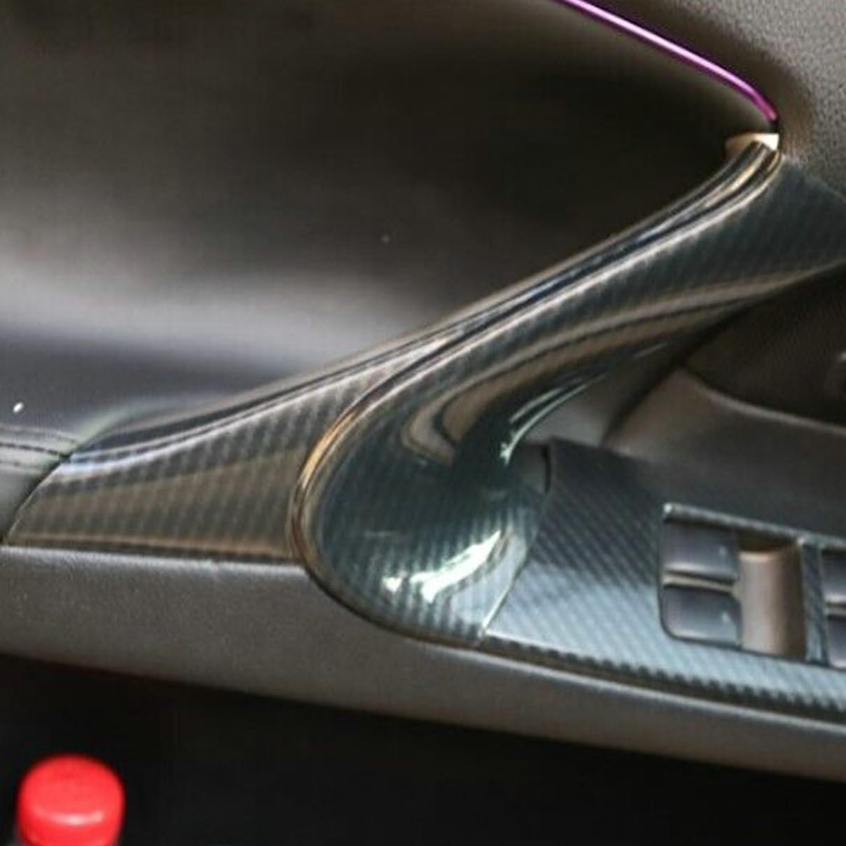 4Pcs Carbon Fiber Color Interior Door Armrest Panel Trim Plastic for Lexus is F 250 350 2006 2007 2008 2009 2010 2012 2013