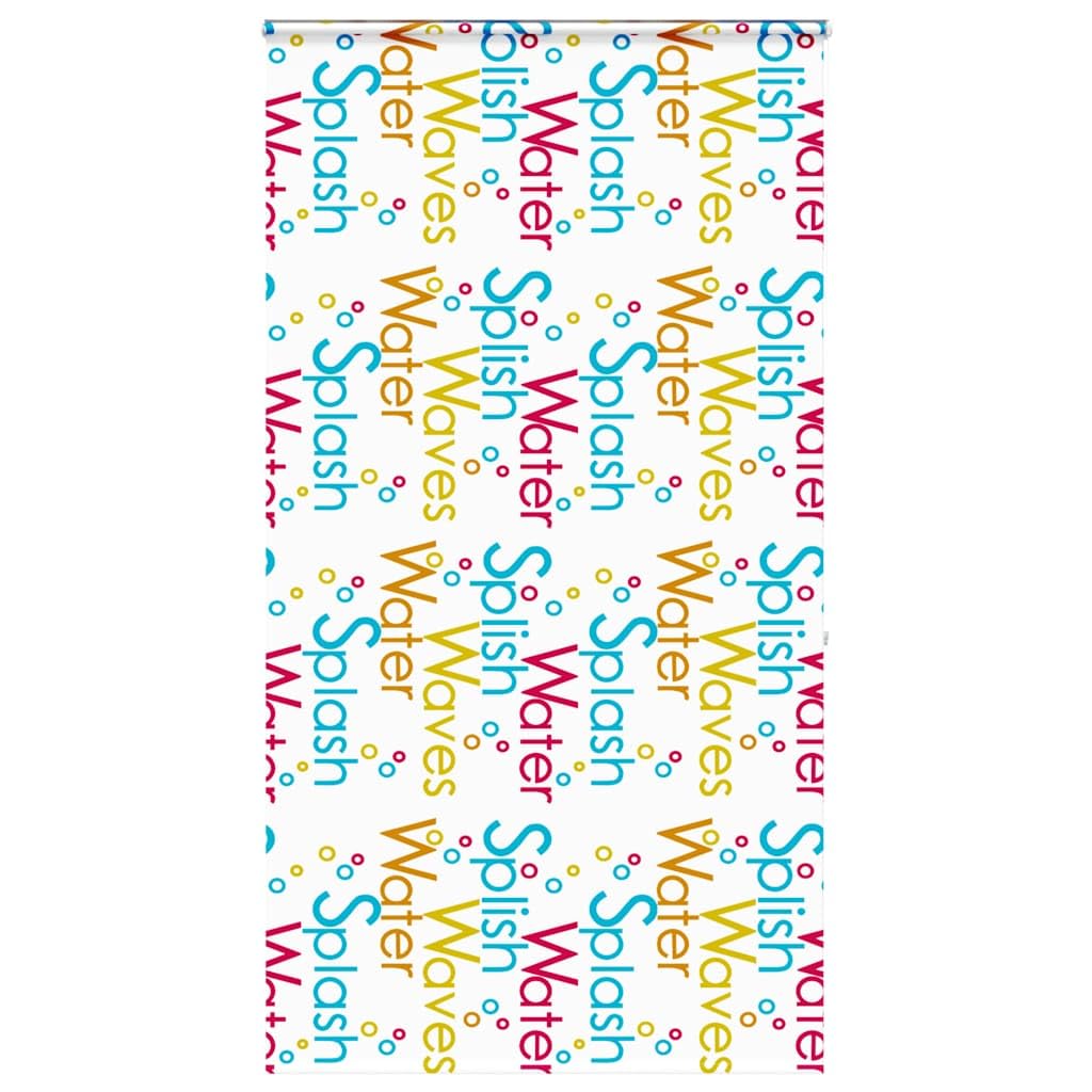 Vidaxl (Splash, 130 X 240 Cm) Shower Roller Blind With Cassette 140X240 Cm Fabric Width 136 Cm