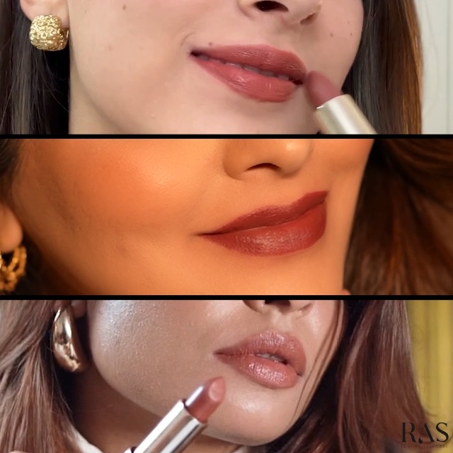 Image of RAS Luxury Oils Lumiere Satin Matte Lipstick | 8-Hr long stay Creamy Matte, Non-Drying, Lightweight & Pigmented | Natural infusion of Argan & Avocado | Vegan, Cruelty-Free