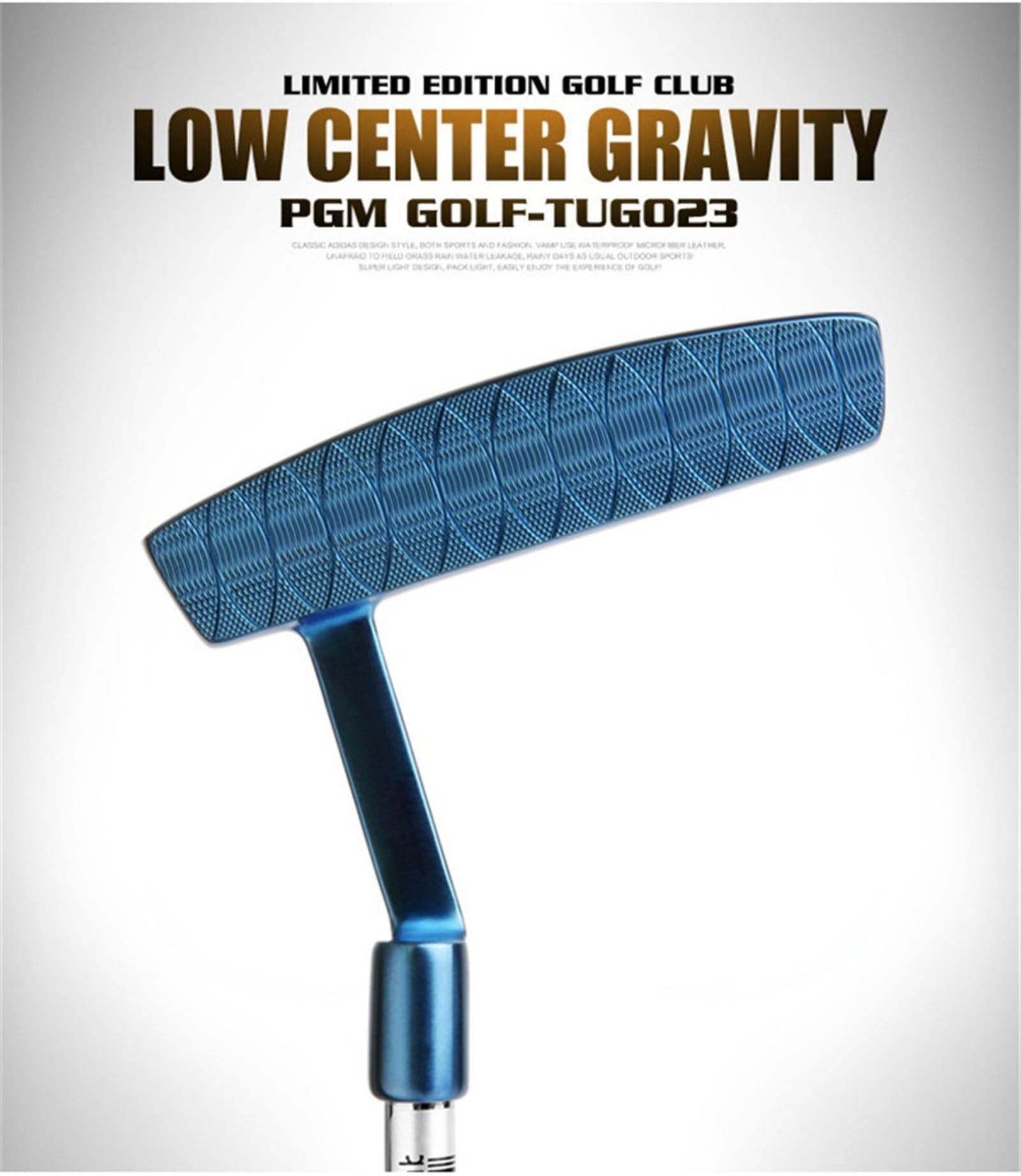 Putters de Golf Diestros Hombres Mujeres Club de Golf Mazo Putter Eje de Acero Loft 3 Grados 34 "Incluyen Cubierta de Cabeza
