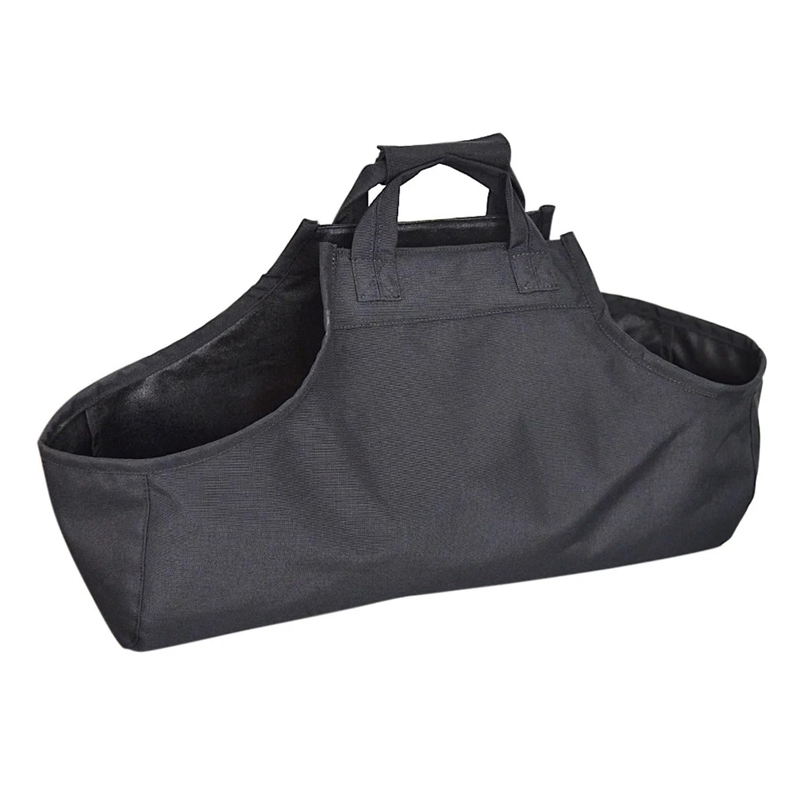 VAYEODEYU Firewood Storage Bag Canvas Wooden Pile Outdoor Carrying Bag Pet Bag for Barbecue Camping(B Style)