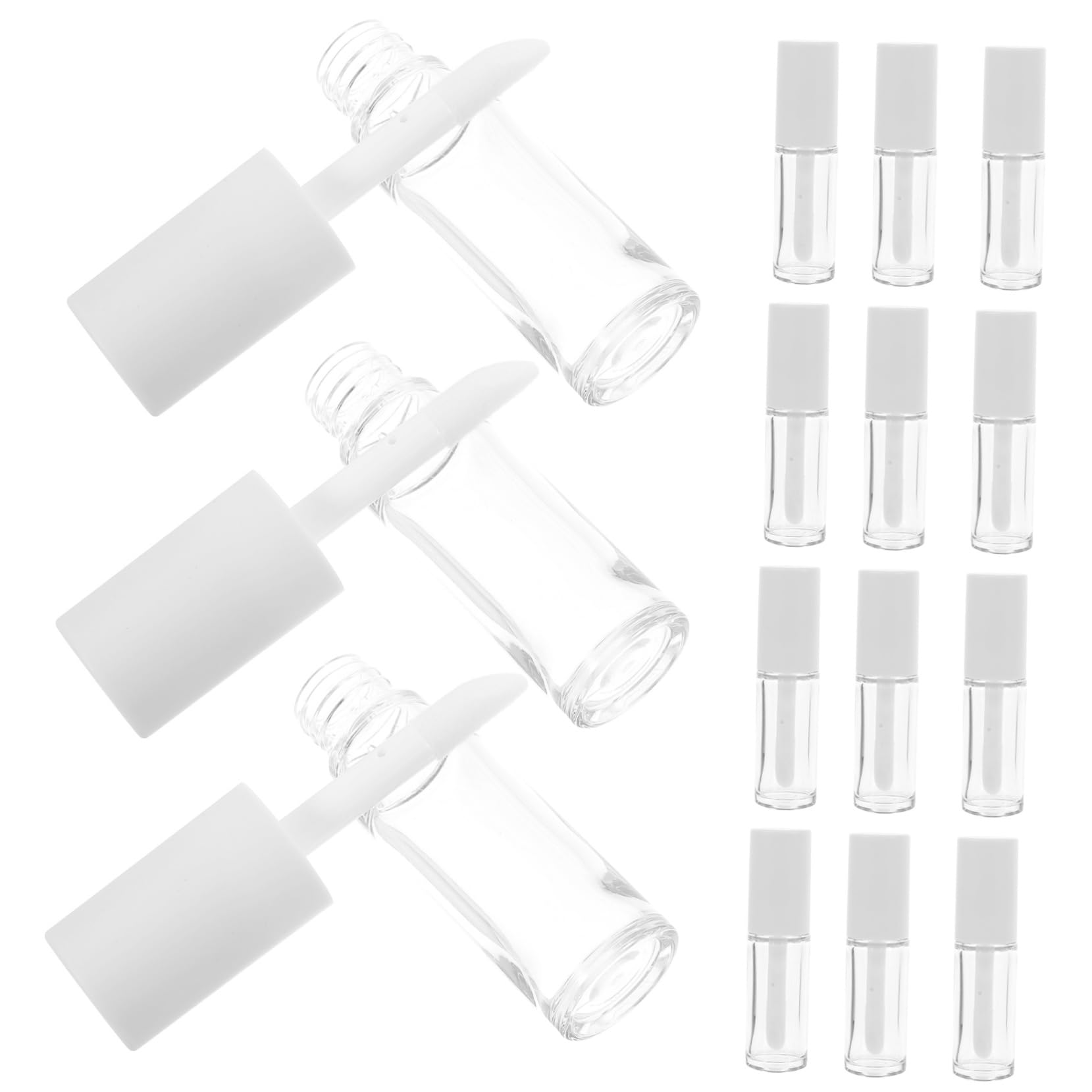 VALICLUD 15 Piezas Labial Vacías y Recargables Balsamo Labial con Práctico y Portátil para Diy Cosméticos