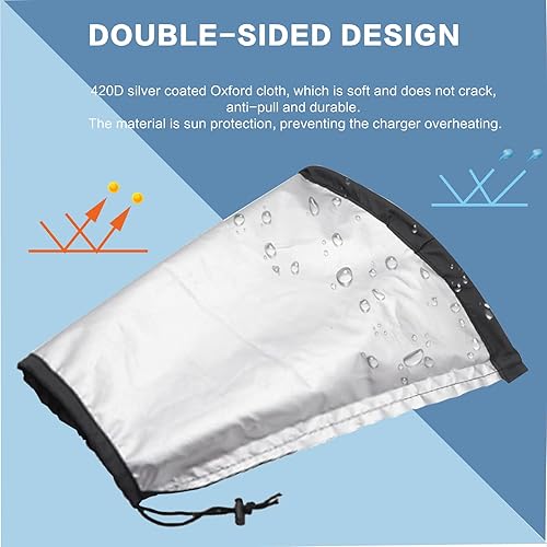 Miniatura 5 de Iztoss Funda para cargador de vehículos eléctricos, cubierta de puerto de carga impermeable, doble cara, protección contra la nieve, protección