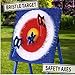 Stiatu Axe Throwing Bristle Target with 8 Throwing Axes Set,Axe Throwing Game for Backyard, Indoor &Outdoor,Yard Games,Carnival Games