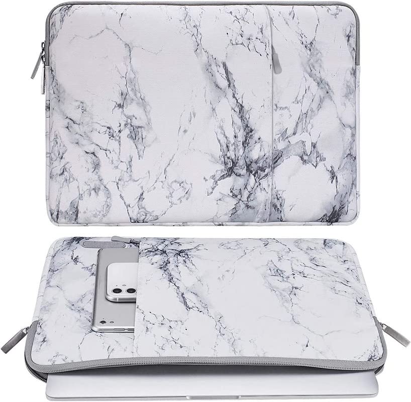 MOCA Laptop Case 13 inch, 13 inch Laptop Sleeve Compatible with MacBook Air M3 M2 M1 2025-2018 / Pro M2 M1 2025-2016, Polyester Vertical Computer Sleeve Bag with Pocket,White