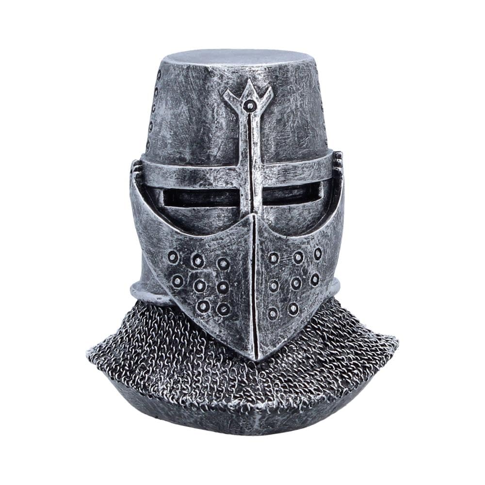 Helm Figurine 13.2cm – Knight Helmet Fantasy Ornament (Valiant)