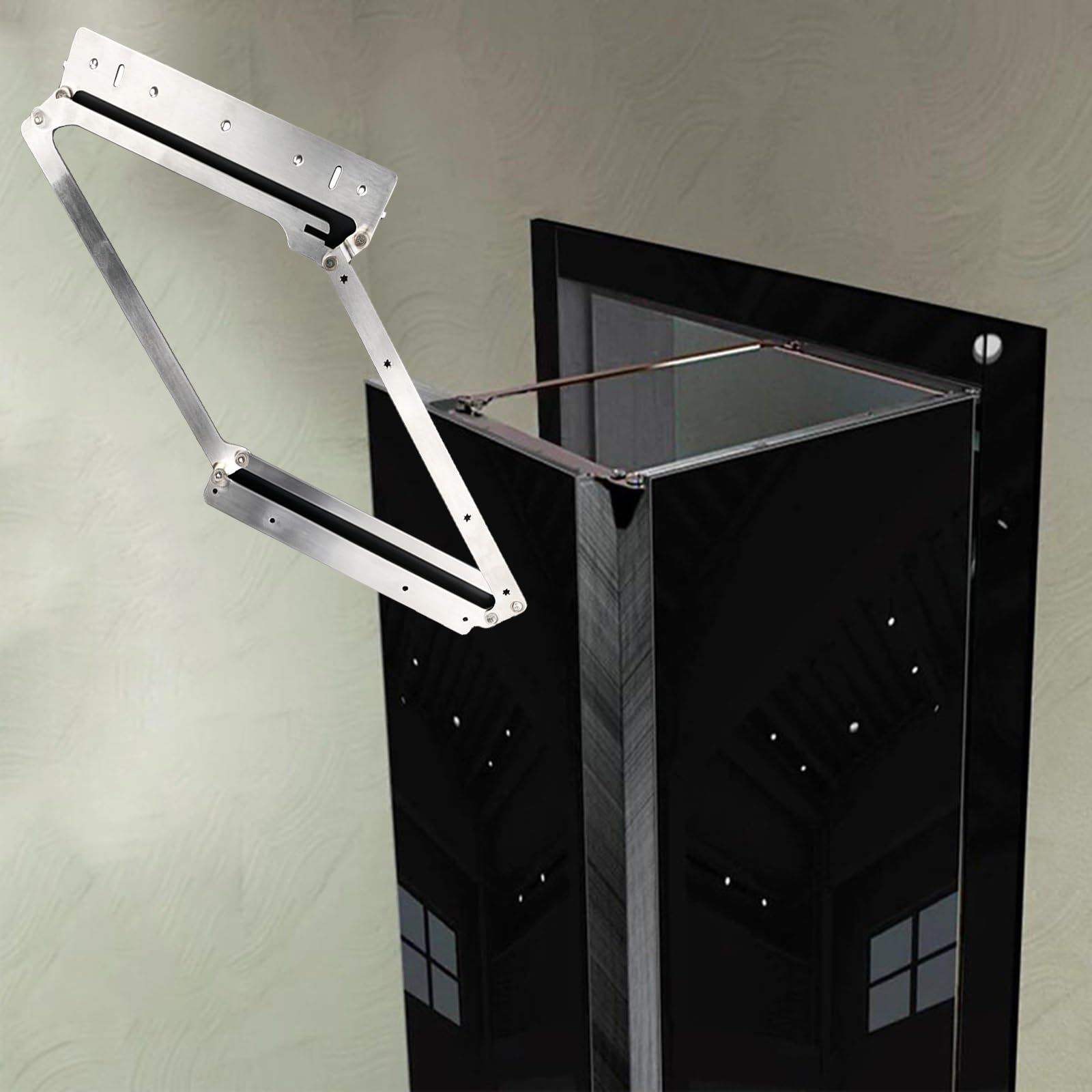 Bifold Door Hardware Kit, 180 Degrees Folding Doors Interior Accessory Set