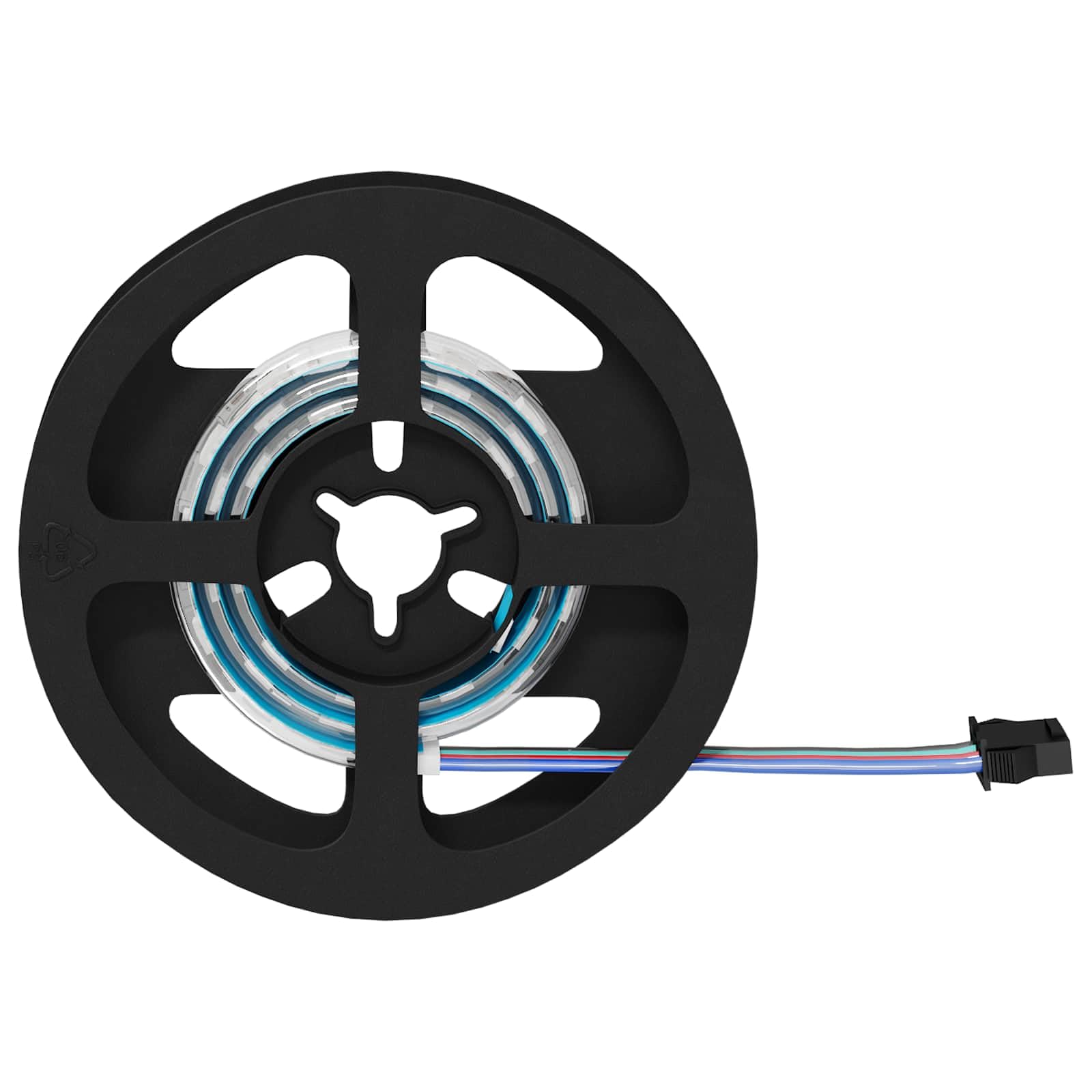 Taśma LED 2 szt. czarna i przezroczysta, 400 mm, miedź, tworzywo sztuczne, źródło zasilania, USB, oświetlenie wewnętrzne, dekoracja nastrojowe światło na imprezę, do sypialni, na balkon