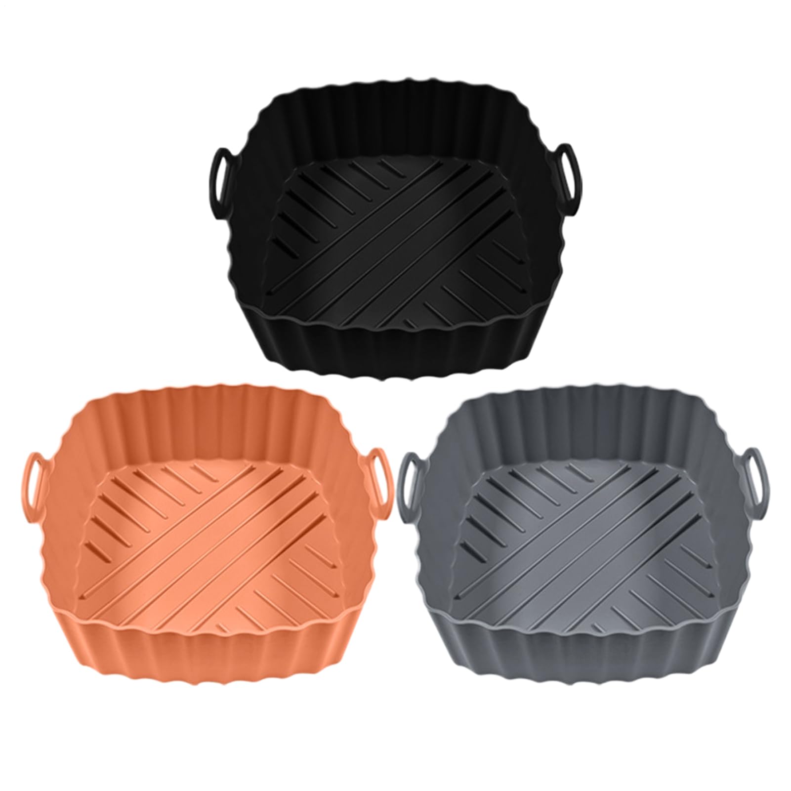 Tapisseries en silicone pour friteuse sans huile lot de 3 tapis carres pour four