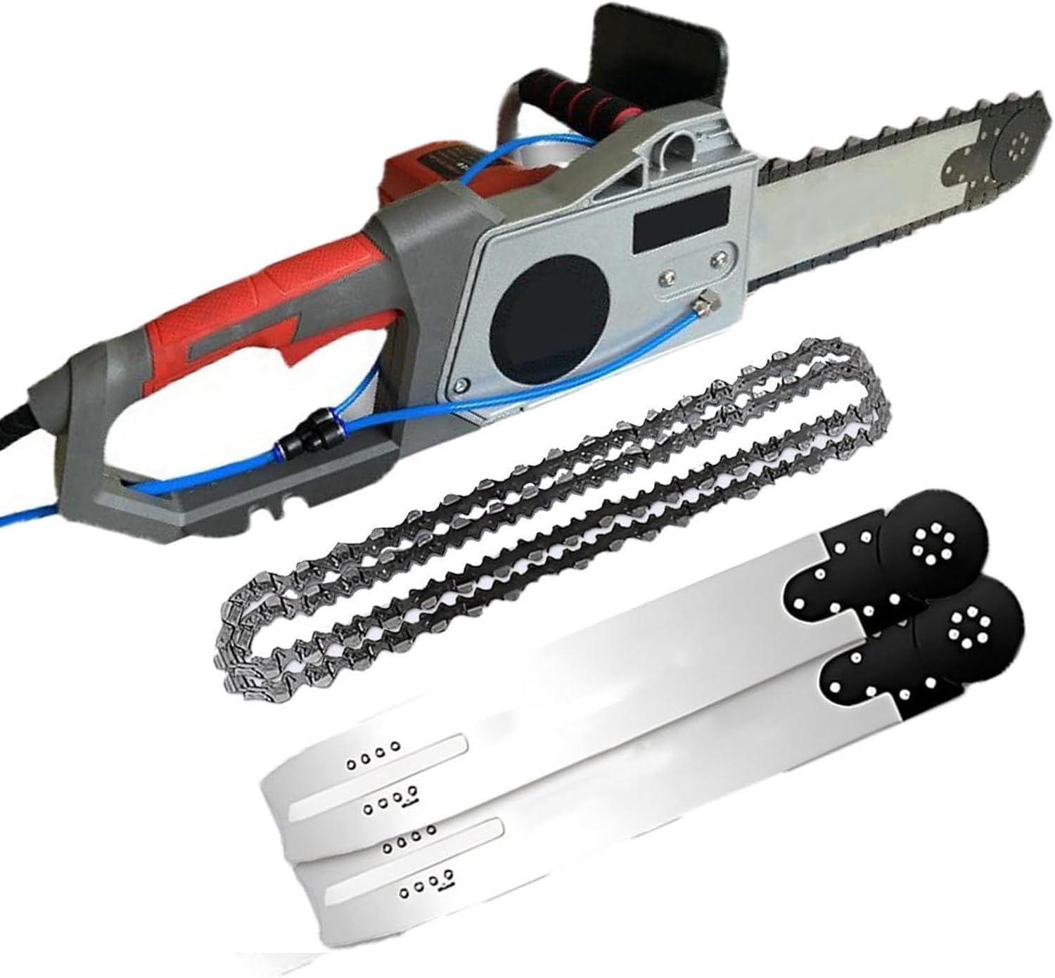 Motosega Elettrica per Cemento, Motosega Elettrica per Cemento con Motore Brushless, Sega da Cemento Elettrica con Abbattimento Polveri Ad Acqua, Motosega per Taglio Cemento