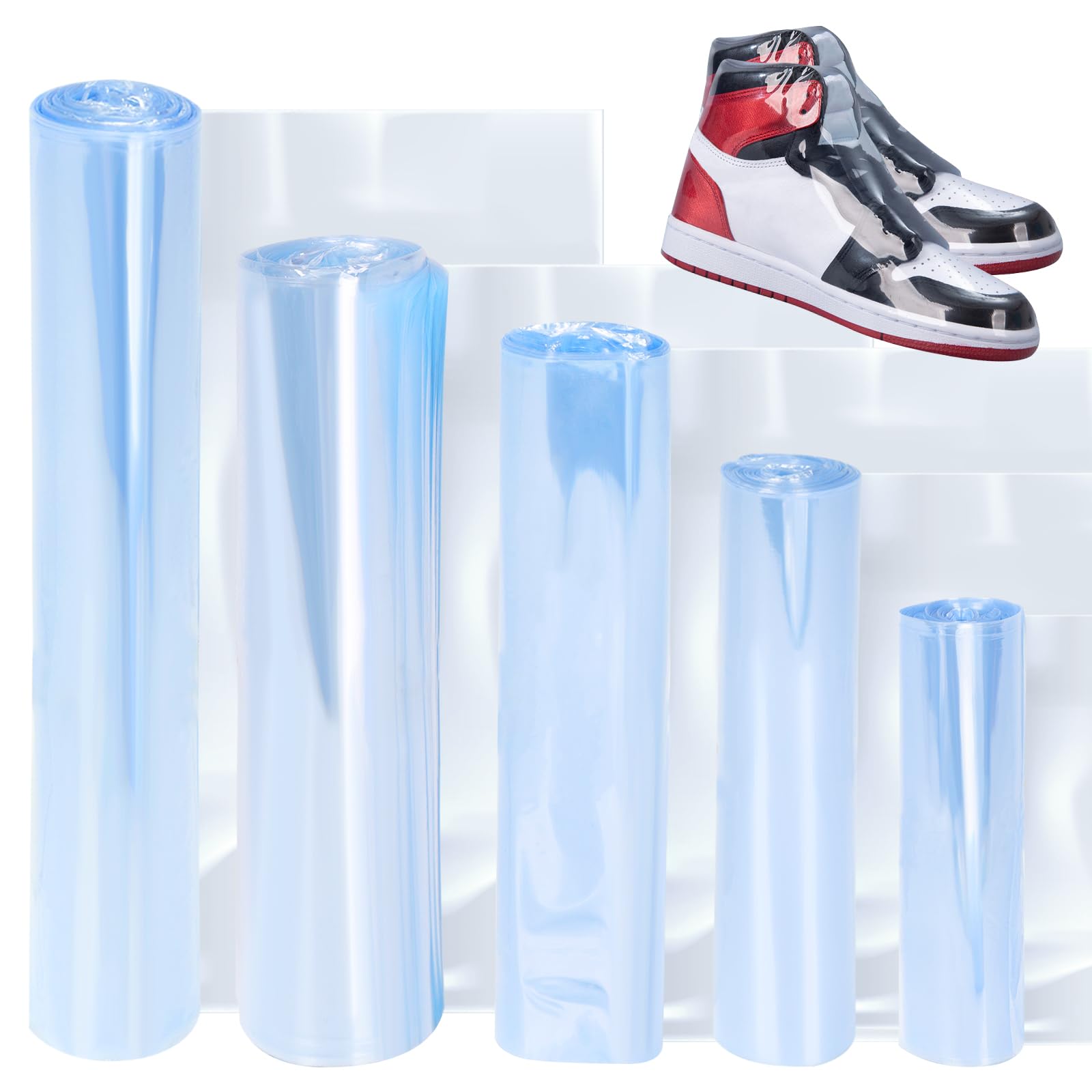 Set 500 Sacchetti Termorestringenti PVC - 5 Misure Per Imballaggio Sapone, Scarpe E Regali - Foto 6