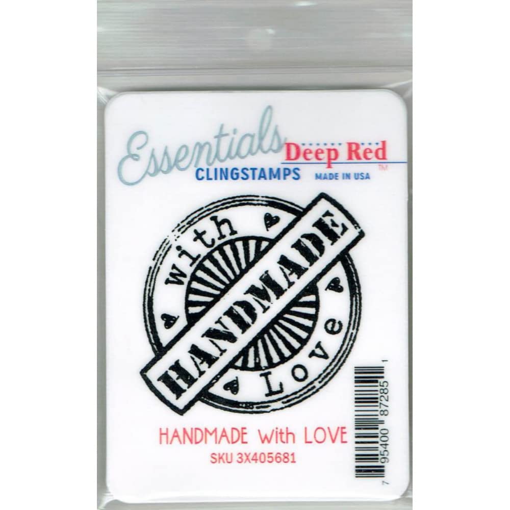 Cling stamp Handmade with Love pour personnaliser vos cadeaux
