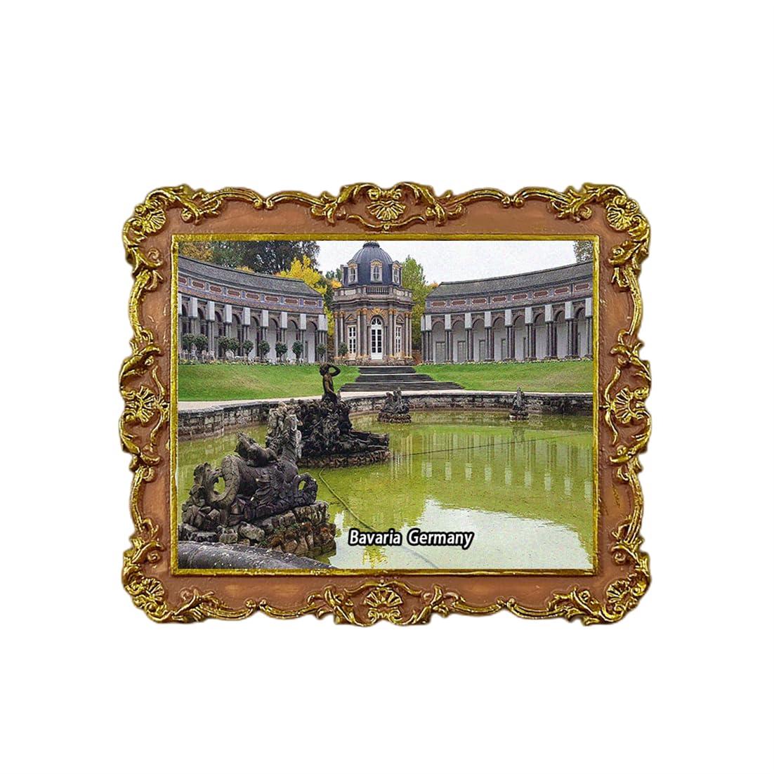 Hermitage Castle Bayreuth Bavaria Germany Refrigerator Magnet 3D Travel Souvenir Fridge Decoration Magnetic Sticker Craft Collection