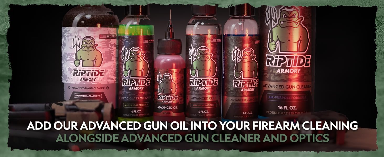 Riptide Armory Advanced Gun Cleaner & Gun Oil Kit - Cleans, Lubes, Protects Targeted Long-Lasting Formula - Nano Coat Technology - Veteran Founded & Formulated by Former US Navy Seal - Image 6