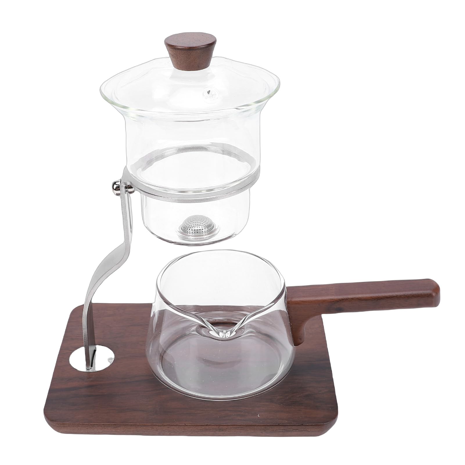 Omabeta Magnetisches Glas-Teekannen-Set, Klare Teekanne mit Hoher
