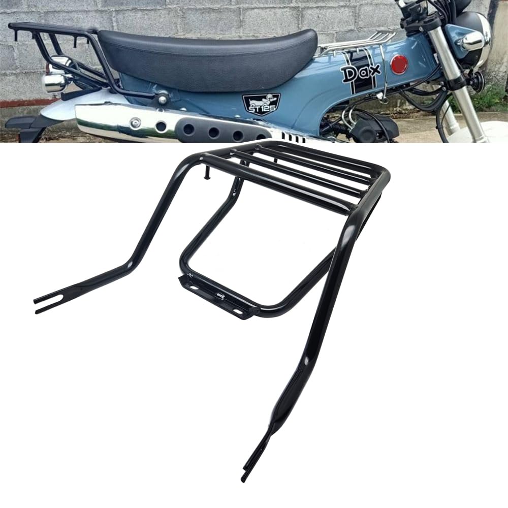 Rear Rack Luggage Rack Compatible with Honda Dax125 ST125 All Models (Black)