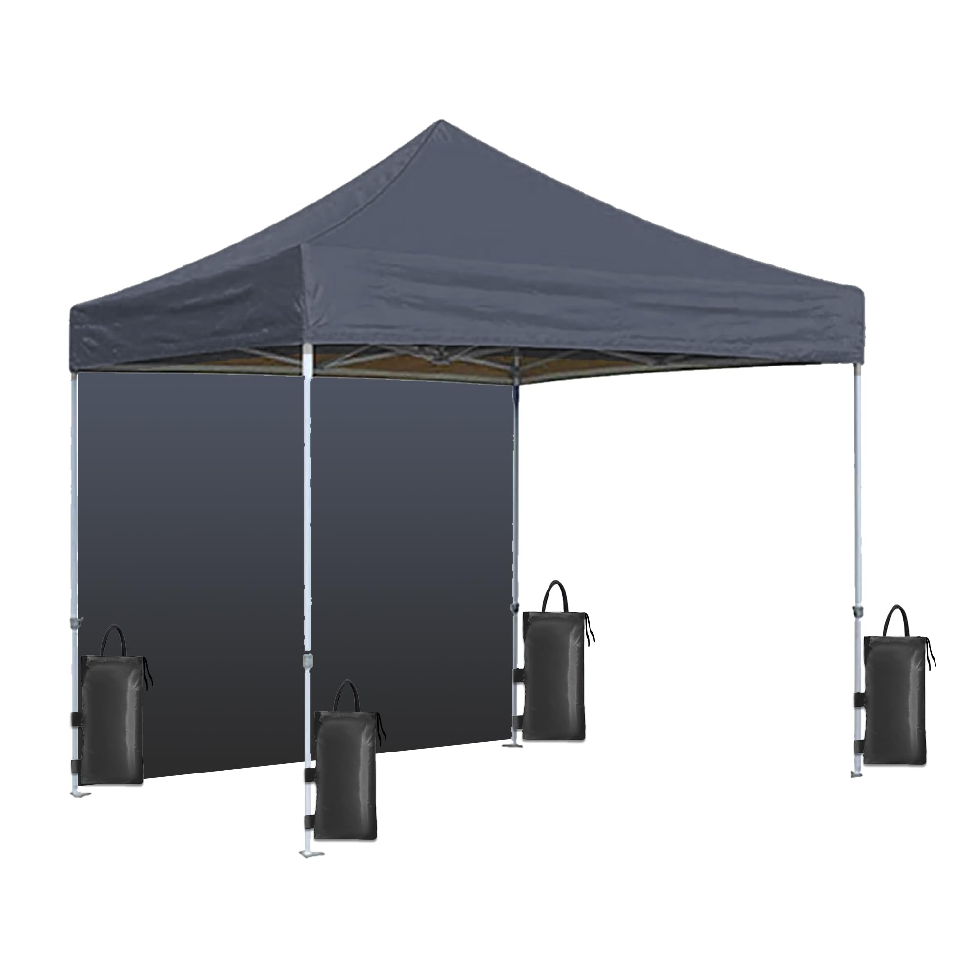 Shri R. K. Portable Foldable Pop-up Gazebo Tent Display Gazebo Black 10 X 10 FT 1Side-image-10