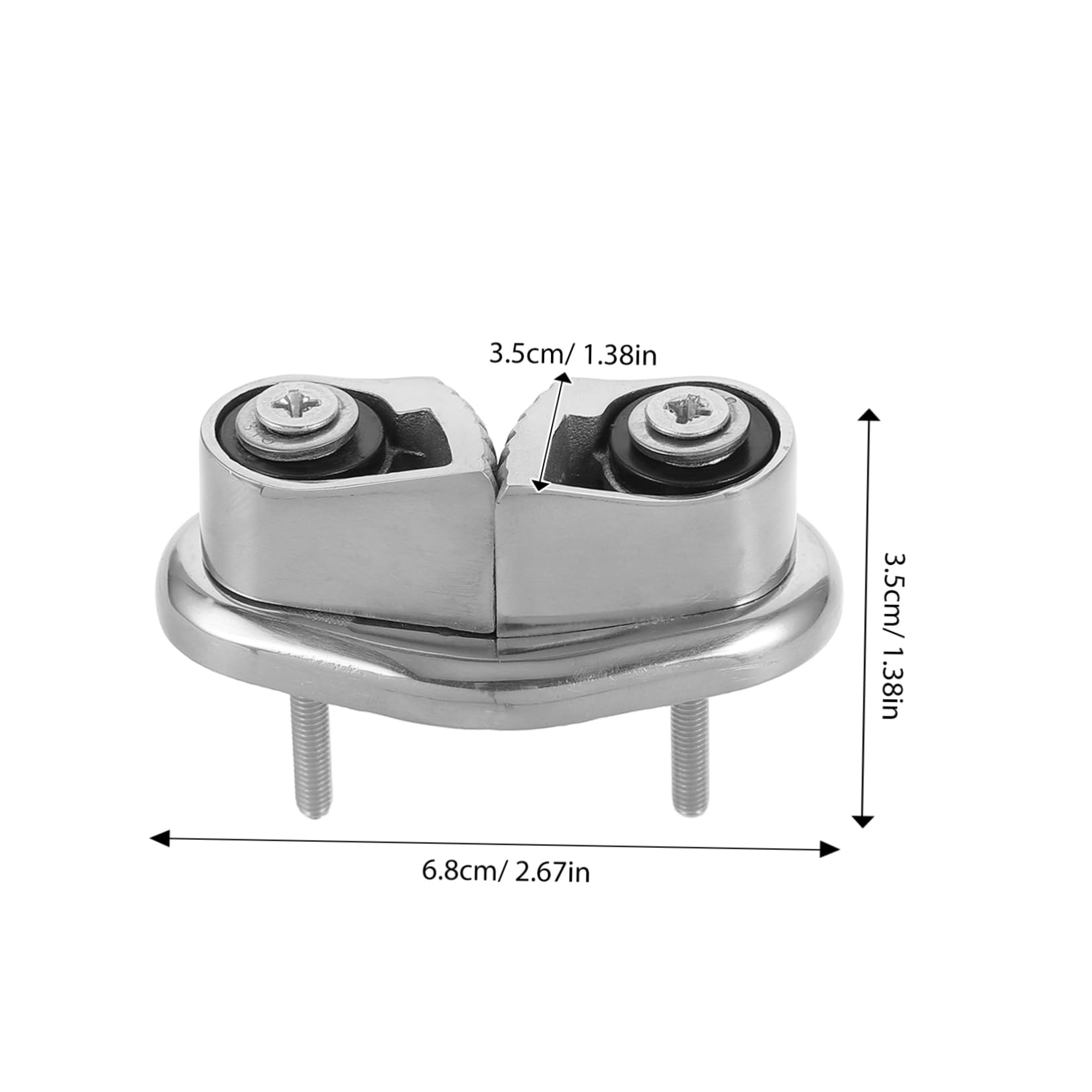 BCOATH Stainless Steel Cam Cleat for Sailing Kayak Canoe Marine Line Cleats Boat Cam Cleats for Rope Fast Entry Cam