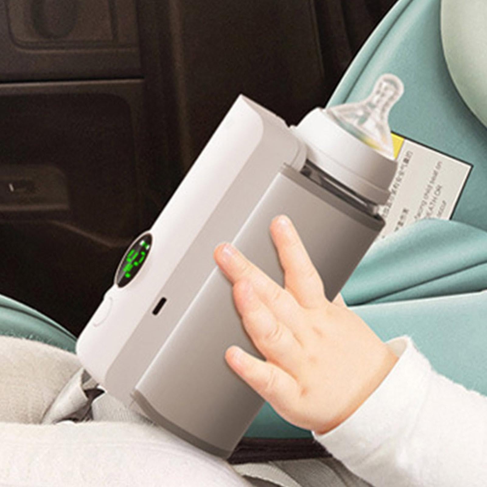 Tragbarer Flaschenwärmer – Wasserkocher | Wiederaufladbarer USB | Muttermilchflaschenwärmer | Batteriebetriebener kabelloser tragbarer Baby-Milchwärmer für Muttermilch oder Babynahrung