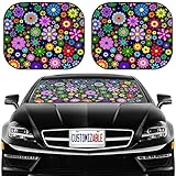 MSD Car Sun Shade Windshield Sunshade Universal Fit 2 Pack, Block Sun Glare, UV and...