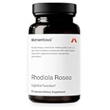 Momentous Rhodiola Rosea Supplement - Adaptogen Supplement for Cognition, Fatigue, & Stress Support - Rhodiola Rosea Root Extract - NSF Certified for Sport - GMO- & Gluten-Free - Vegan - 60 Servings