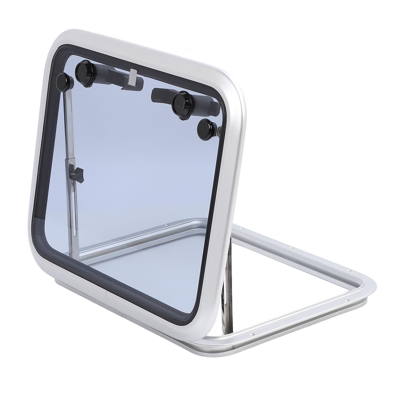 aqxreight Aluminiowy Okno Iluminatora Łodziowe Wysuwane Pokład Szare Szkło