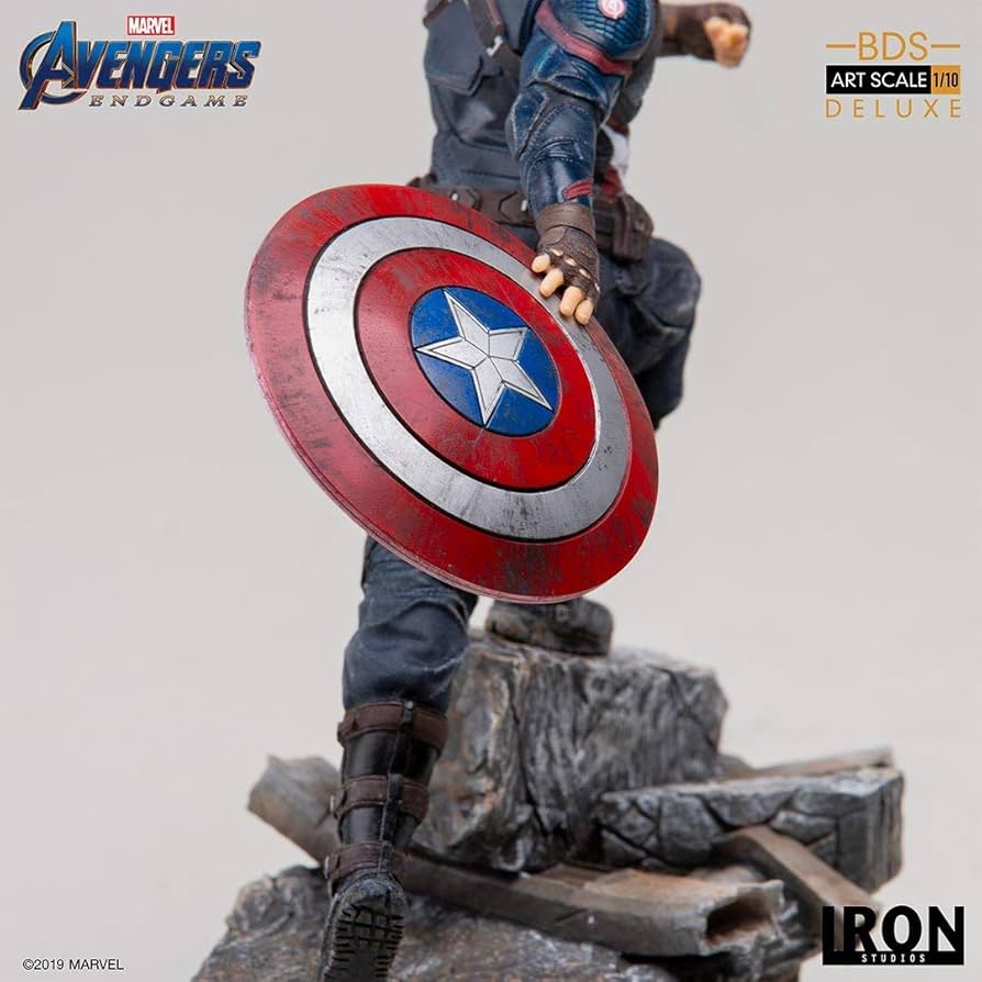 アベンジャーズエンドゲーム　キャプテンアメリカ　IRONstudios Amazon.co.jp: Iron Studios マーベル キャプテンアメリカ