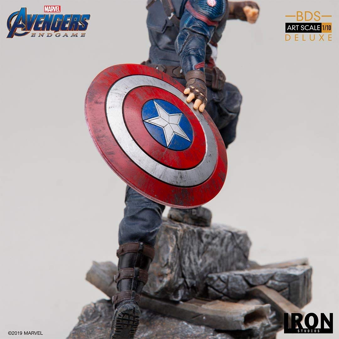 アベンジャーズエンドゲーム　キャプテンアメリカ　IRONstudios Amazon.co.jp: Iron Studios マーベル キャプテンアメリカ