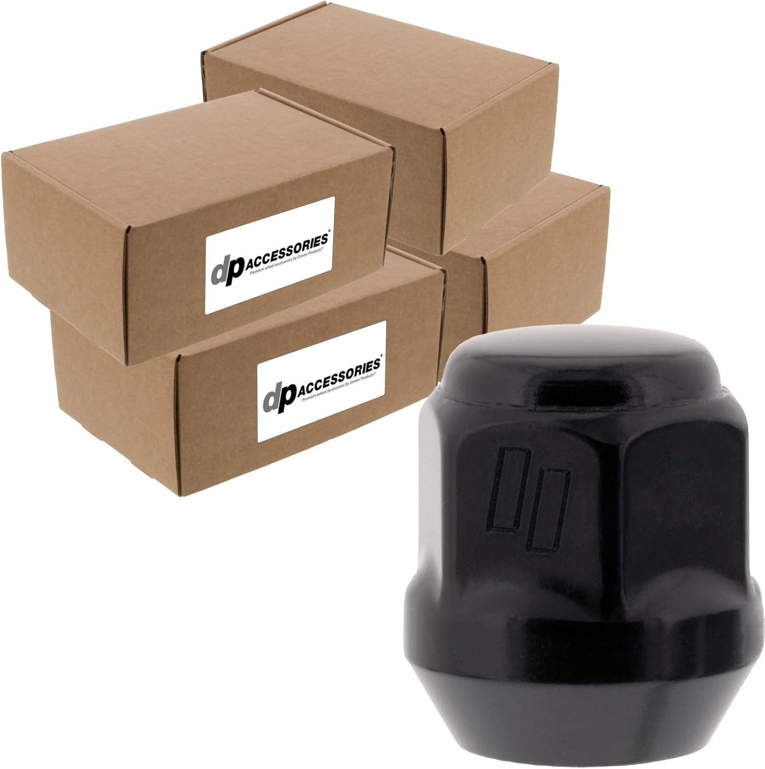 DPAccessories Black Lug Nuts | Compatible Replacement for Subaru | 28171AJ001, 28171AG000, 28171AJ000 | Factory/OEM Wheels Only | Bulk Case of 400 | DSU121251F-BK/400