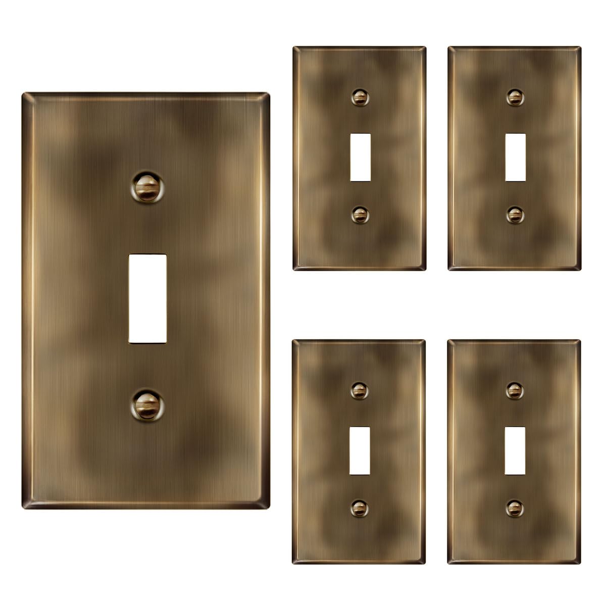 ENERLITES Toggle Light Switch Metal Wall Plate, Stainless Steel Switch Cover, Corrosion Resistant
