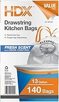 Vista 2 de HDX Flexpro - Bolsa de cocina de 13 galones con aroma fresco (140 unidades)