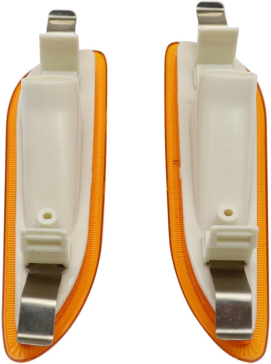 2PCS Side Marker Lamp Turn Signal Light Fit for Mercedes-Benz CLK 320 350 500 550 63 55 AMG 2003-2009 Front marker Lamp Reflector Left & Right side, Replace 2098200121 2098200221